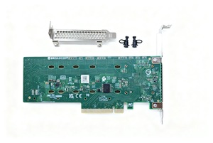 ตัวควบคุมการจัดเก็บข้อมูลเซิร์ฟเวอร์ NAS MegaRAID 9540-2M2 PCIe Gen 4.0 พอร์ต M.2 NVMe คู่ ฮาร์ดแวร์บูตอะแดปเตอร์การ์ด PCIe 4.0 Interface S - Product Image 3