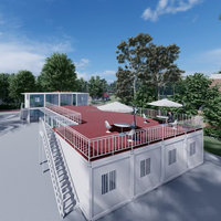 Structure en acier galvanisé, isolation en laine de roche, maison mobile en conteneur détachable, appartement personnalisé, design moderne, durée de vie de 15 à 20 ans