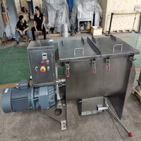Certification CE Mélangeur horizontal en acier inoxydable Fabrication professionnelle Mélangeur de poudre de sucre et d'épices Mélangeur de ruban