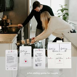 Jeux de couples personnalisés Fun Date Night Bonnes idées <span class=keywords><strong>pour</strong></span> les couples jeu de cartes à gratter <span class=keywords><strong>pour</strong></span> Unique Date Night Adventures - Product Image 1