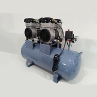 Compresseur d'air silencieux sans huile 1HP 5HP Type à piston Moteur 12V Roulement refroidi par air AC 380V Spécial pour les basses températures-40 Celsius