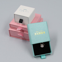 Emballage de bijoux avec Logo personnalisé, tiroir, bague, boucle d'oreille, collier, Bracelet, rose, noir, carton, boîte en papier, vente en gros, 2022