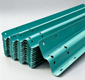 Barandilla de Seguridad Tipo W Q235B, Lámina de Acero Corrugado Galvanizado en Caliente, Sistema de Barrera Anticolisión, Precio de Suministro Directo de Fábrica - Product Image 1