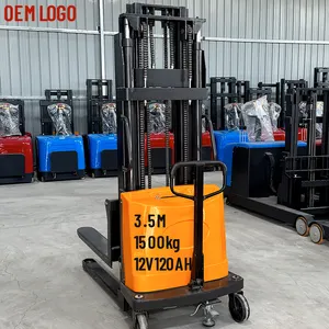 Elektrikli palet taşıyıcı forklift paleti istifleyici yarı elektrikli kaldırıcı malzeme taşıma ekipmanları forklift