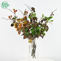 Baies artificielles de qualité supérieure à tige courte 50 cm pour bouquet de mariée, accessoires de photographie, décoration, centre de table de mariage