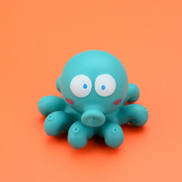 Jouets de bain WOWEI sans mousses, jouets de bain sans trous, animaux marins pour la baignoire, jouets flottants doux pour la piscine et la table aquatique