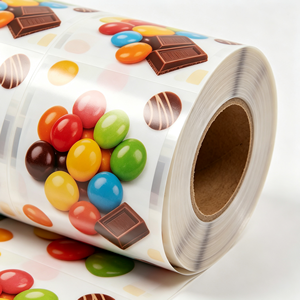 Rouleau de film plastique laminé de qualité alimentaire, film d'emballage translucide brillant pour l'emballage de bonbons et de chocolat - Product Image 3