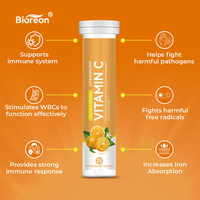 Natuurlijke Immuunondersteuning Sinaasappel Smaak Suiker Vrij Veganistisch Glutenvrij Non-GMO Voedingssupplement Groothandel Vitamine C Bruistabletten