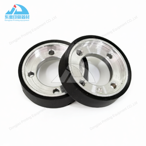 Suku Cadang Cetak 2 Buah F4.614.555 Roda Karet Hitam 38x19x10mm untuk Heidelberg SM102 CD102 XL105 SM74 CD74 XL75 Roda Gesek - Product Image 3