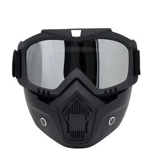 Outdoor Training Protection Goggles Combat Detachable Skeleton Full Face Mask Motorcycle Tactical Glasses Skull Masks For Helmet