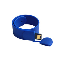 GAI-001 promotionnel mode poignet bande usb lecteur flash en vrac 16gb Silicone Slap Band Bracelet clé usb 3.0