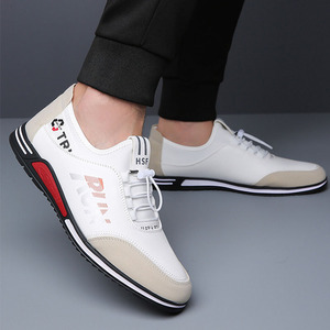 All-season Men Business <strong>Waterproof</strong> Wrinkle-resistant Microfiber Upper Gradient "RUN" Large Letter Print on Side Casual <strong>Trainers</strong> - Product Image 5