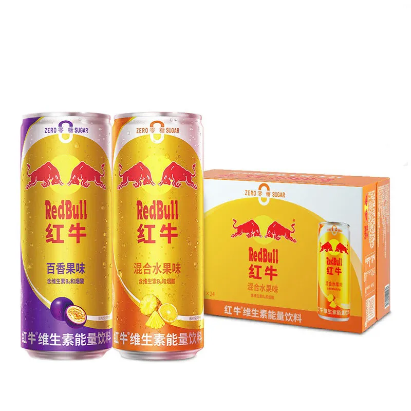 Venta al por mayor Original RedBull Prime Energy Drinks 325ML Sin Azúcar Maracuyá Sabor Bebida Energética