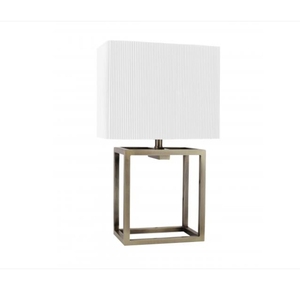 Lámpara de Escritorio LED de Vidrio Transparente con Base de Metal Moderna, Alimentación CA, para Mesa de Noche, Dormitorio, Sala de Estar u Oficina - Product Image 2