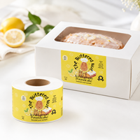 Étiquettes personnalisées imperméables de qualité alimentaire pour pots de beurre de noix, produits de boulangerie, gâteaux au citron glacés – Autocollants adhésifs pour emballage