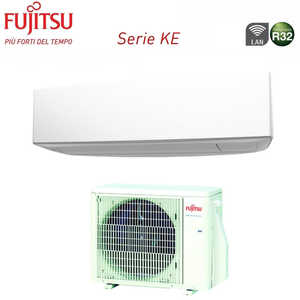 Climatizador acondicionado Fujitsu Inverter serie KE WHITE 9000 Btu ASYG09KETF, conexión Wi-Fi integrada 3NGF87235 color blanco - Product Image 3