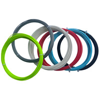 Cordage de raquette de tennis ZARSIA à motif bambou, simple, 16L/1,25 mm, polyester, durable, corde dure, 12 m, professionnel
