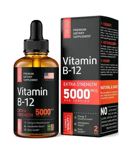 OEM витамин B12 капли витамин B12 сублингвальная жидкость веганский B12 витамин 5000 MC B12 жидкая добавка