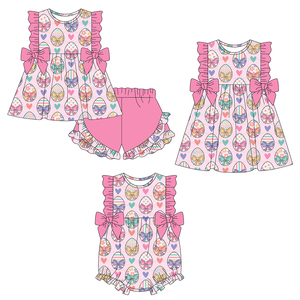 Preventa MOQ 5, Ropa de Verano para Niñas con Estampado Festivo de Fresas, Ropa al por Mayor para Hermanas, Moda Infantil, Boutique para Niños Pequeños, Precio de Fábrica - Product Image 6