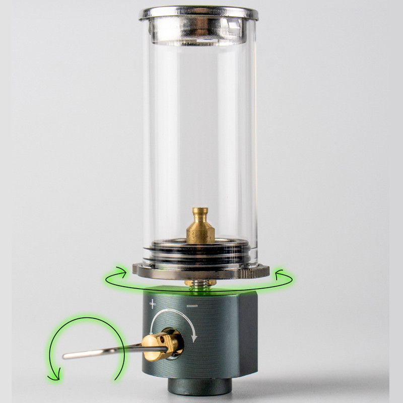 Lanterne lumineuse à gaz butane avec tête de conversion d'adaptateur de