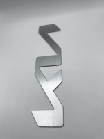 Placa de identificación de aluminio Placa de identificación Espacios en blanco Metal anodizado Rectángulo personalizado Cepillado Liso Europa Logotipo de marca de metal personalizado Estampado