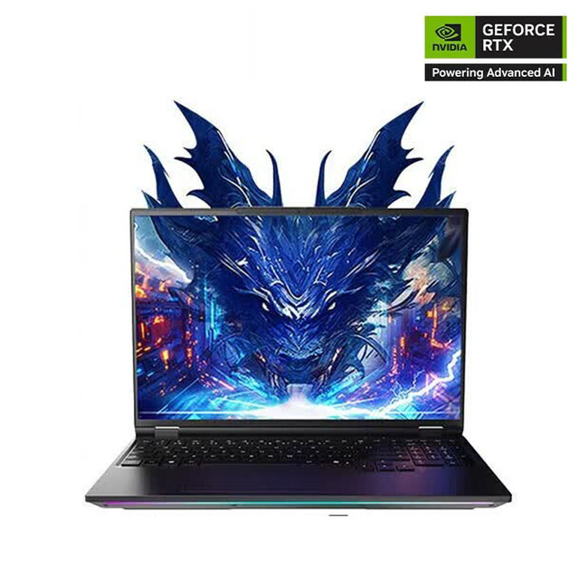 Wholesale MECHREVO Cetus 16 Ultra Laptop Ryzen 9 9955HX3D RTX 5070 Ti 32G 1T 300Hz 1200nits Win11 Ice Pattern Black Gaming PC
