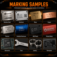 Máquina de Marcado Láser de Fibra Portátil de 20W 30W 50W para Logotipos, Códigos de Barras, Códigos QR, Números de Serie, Grabador de Metal Portátil