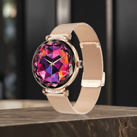 Montre connectée AMOLED pour femmes, appels Bluetooth, moniteur d'oxygène sanguin, moniteur de fréquence cardiaque, suivi d'activité, calendrier, IP67, montre connectée HW015