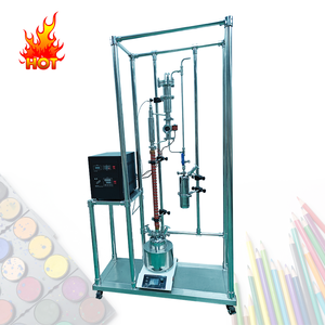 Torre de destilación de motor eléctrico de vidrio borosilicato alto esférico de 1L personalizable con alta productividad para reciclaje de solventes - Product Image 3