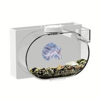 Petit aquarium transparent en acrylique pour méduses avec éclairage LED - Design moderne et luxueux pour la décoration de la maison