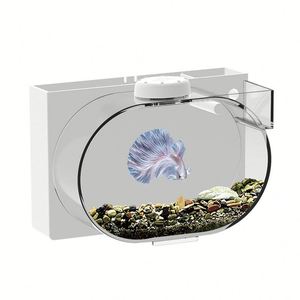 Acuario de Escritorio Transparente de Acrílico para Pequeñas Medusas con Iluminación LED - Diseño Moderno y Lujoso para Decoración del Hogar - Product Image 5