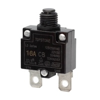 Interruptor de Circuito a Prueba de Polvo Serie L3, Interruptor Térmico Eléctrico, Tuerca de Plástico, Reinicio Manual y Automático para Generador
