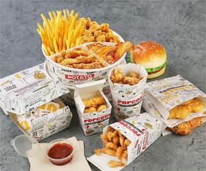 Boîte de <span class=keywords><strong>Burger</strong></span> jetable, boîtes de frites, pattes de poulet, ailes, boîtes d'emballage à emporter, vente en gros - Product Image 4