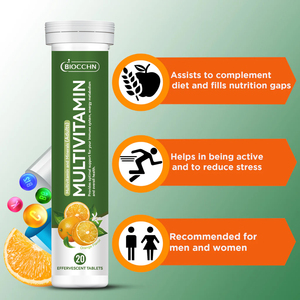 Comprimés effervescents de vitamines et minéraux pour adultes, compléments vitaminiques sains pour aider à maintenir les niveaux d'énergie et à réduire le stress - Product Image 1