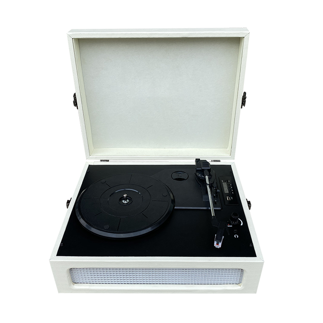 Factory supply High quality Portable 3-Speed Cheap USB SD Wooden PU PVC retro antique turntable player