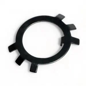 GB858 M10 M12 M14 Black Carbon Steel Lock Washers Retaining Stop Washers for Slotted Round Nuts