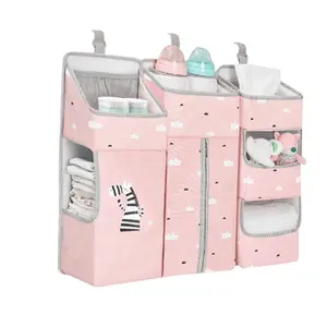 Benutzer definierte multifunktion ale Babybett Nähen hängende Windel Aufbewahrung tasche Kinderzimmer hängen Organizer Krippe Kinderwagen Organizer Wickelt aschen