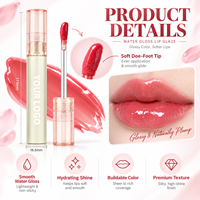 Gloss à lèvres miroir RTS 4ml, brillance verre, hydratant, 13 teintes, faible MOQ 3 pièces, vente en gros, logo personnalisé