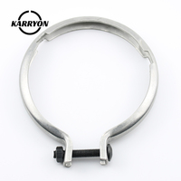 Karryon 21211715 Collier de serrage en V en acier inoxydable 304 pour échappement, fixation robuste pour raccord de tuyau de camion, nouvelle pièce de rechange pour