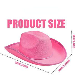 Fff4493 Tùy Chỉnh Phương Tây Cảm Thấy Cowgirl <span class=keywords><strong>Cowboy</strong></span> Hat Với Có Thể Điều Chỉnh Neck-String Đảng Phụ Nữ Cô Gái Màu Hồng <span class=keywords><strong>Cowboy</strong></span> Hat - Product Image 2