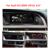 Reproductor de DVD para Auto con Pantalla Táctil Original de 8 Núcleos, Android 13, Estéreo, GPS, Navegación para Audi A5 2009-2016, Wifi, Carplay