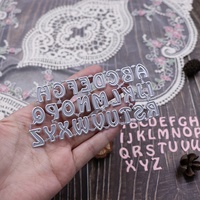 Vendita calda alfabeto ABC in metallo fustelle per la realizzazione di carte fai da te artigianato fatto a mano lettere fustellate per Scrapbooking
