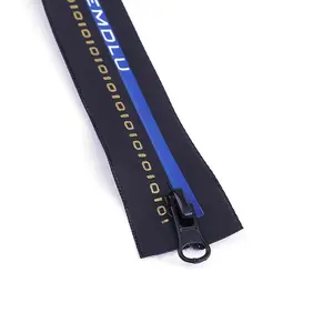 Fashion waterproof type zipper can be printed zipper any colors and logos PU/TPU/PVC