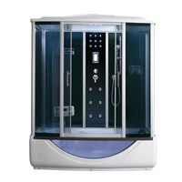 Cabine de douche intelligente en forme de L, anti-corrosion, cabine de douche intelligente pour salle de bain de dortoir étudiant
