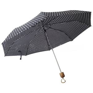 Paraguas plegable mini de lunares blancos y negros, económico, al por mayor en el mercado de <span class=keywords><strong>Mubai</strong></span> - Product Image 1
