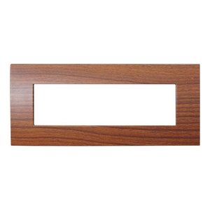 Piastra in plastica etroit Venus serie 7P, colore brana, compatibile con Vimar Arke-materiali elettrici/compatibile con Vimar - Product Image 1