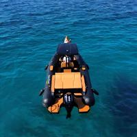 Bateau semi-rigide Liya 7,5 m (25 pieds) pour 16 personnes, coque en fibre de verre certifiée CE ISO, idéal pour les fêtes en famille et les opérations de sauvetage