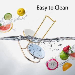 यतियान थोक विवाह पार्टी रसोई के सोने का चम्मच स्टैंड बर्तन के साथ गर्म बर्तन सूप चम्मच लैडल और कोंडर - Product Image 4