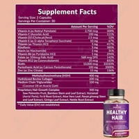 Aeglewell OEM Private Label Biotin Collagen MSM Capsules Supplément Nourrissant pour les Cheveux, Favorise la Santé de la Peau et des Ongles