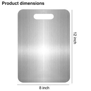 Tabla de Cortar Multifuncional de Acero Inoxidable 304 para el Hogar, Tabla de Cortar de Doble Cara - Product Image 2